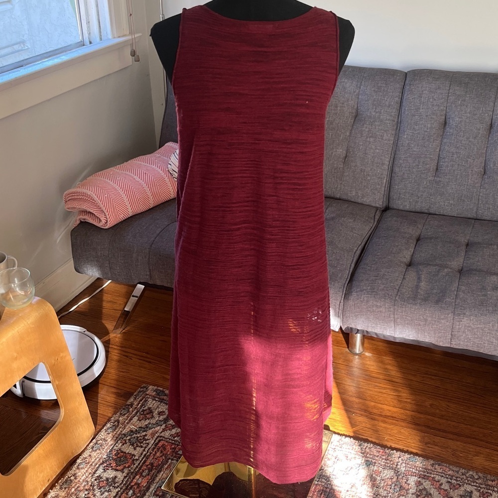 Sarah Pacini Rich Red Knit dress with pocket. size Small? - Picture 3 of 4